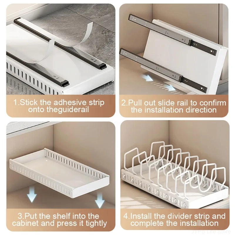 Easy Slide Kitchen Organizer