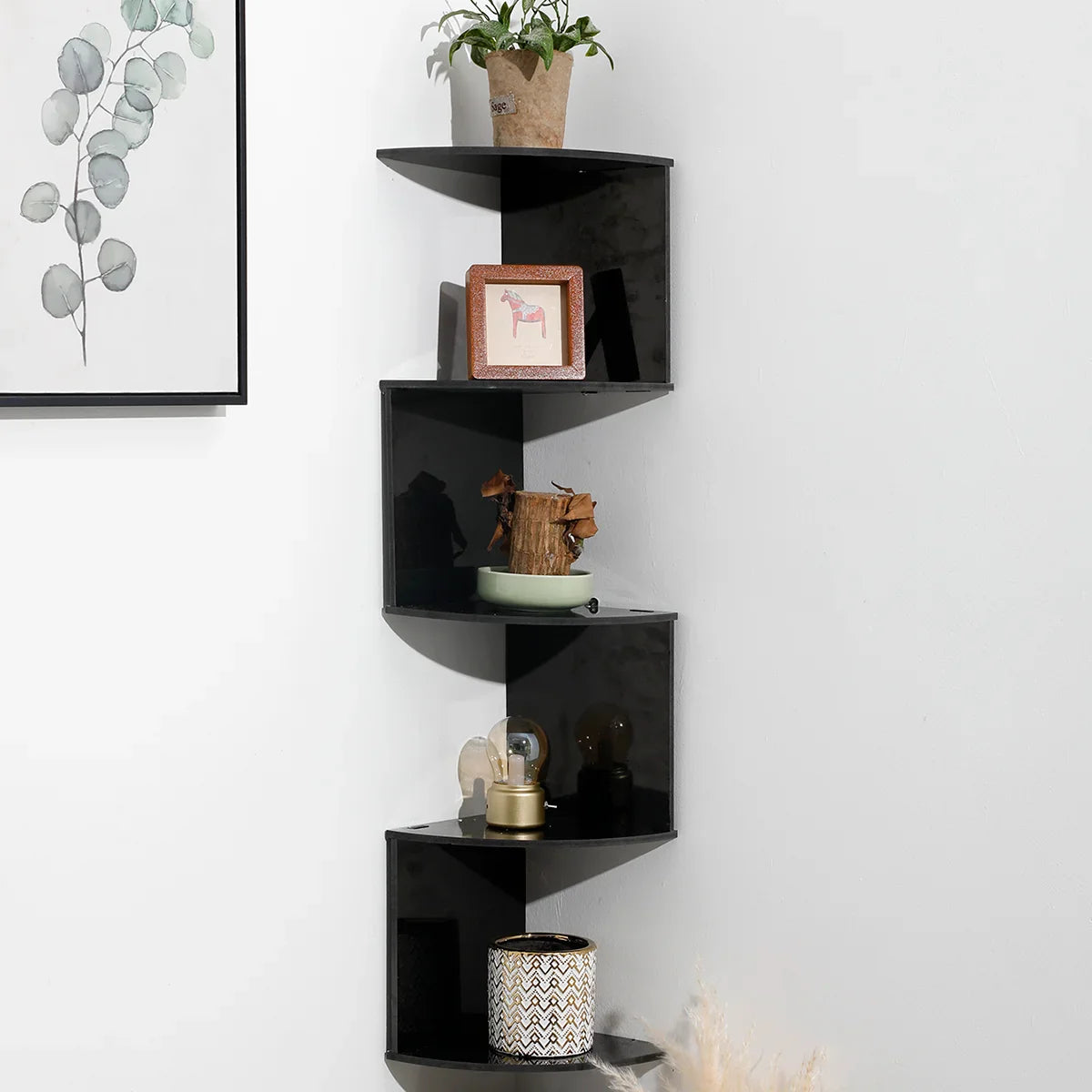 Chic Corner Storage Shelf